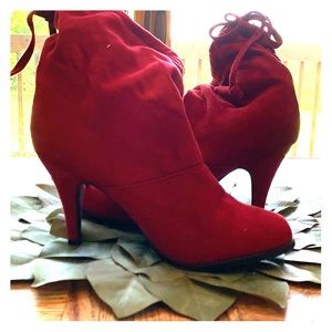 Red booties!